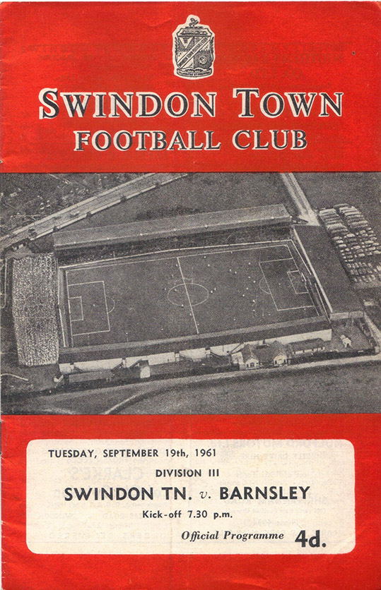 <b>Tuesday, September 19, 1961</b><br />vs. Barnsley (Home)